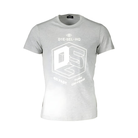 Diesel Grey Cotton T-Shirt