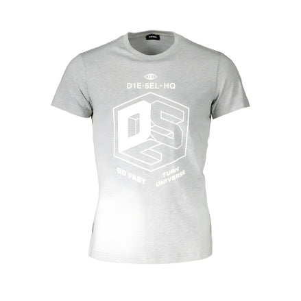 Diesel Grey Cotton T-Shirt