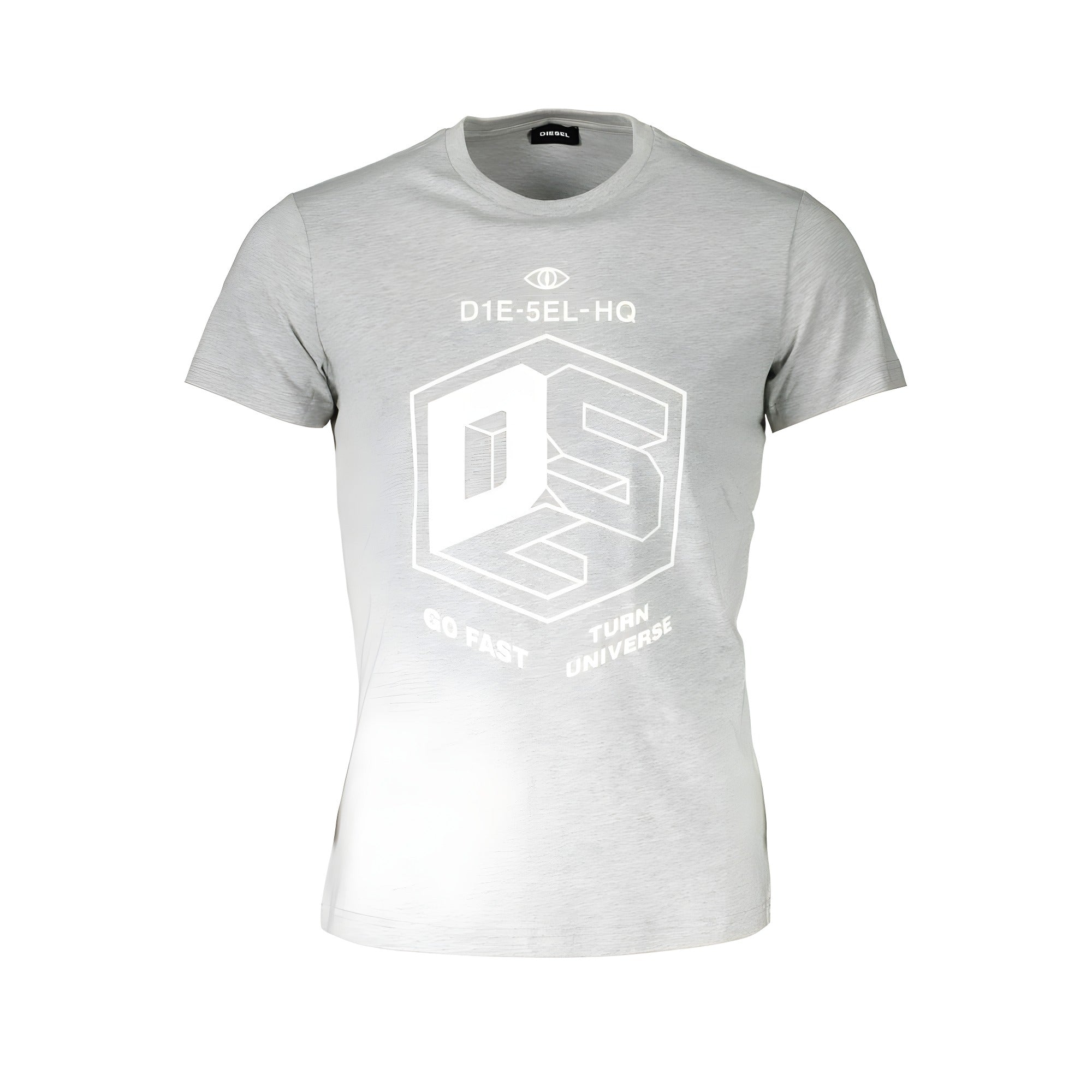 Tricou Diesel gri din bumbac