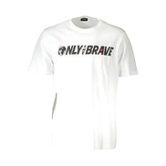 Tricou alb de bumbac Diesel