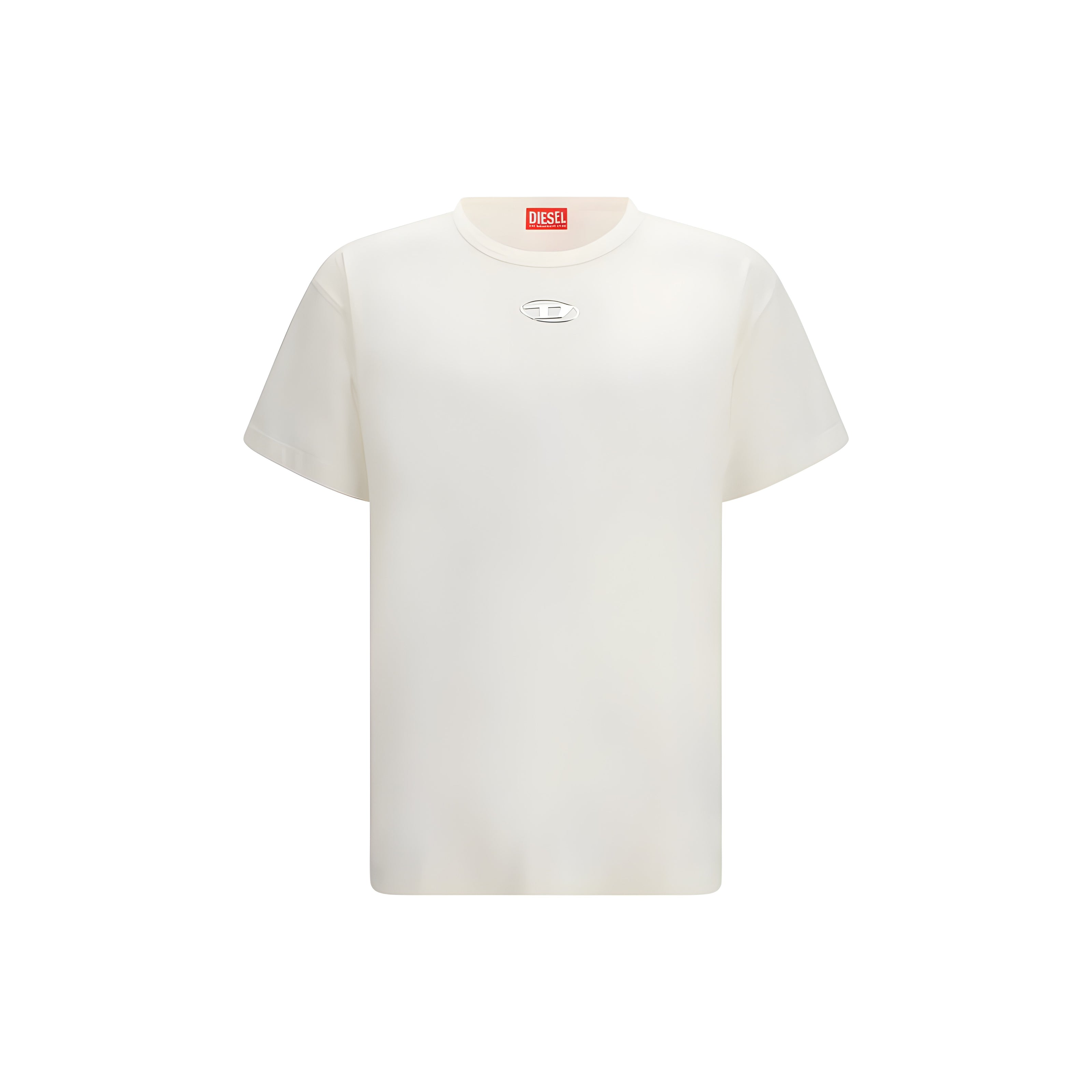 Tricou Diesel alb, din bumbac