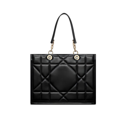 Dior Black Leather Tote Bag