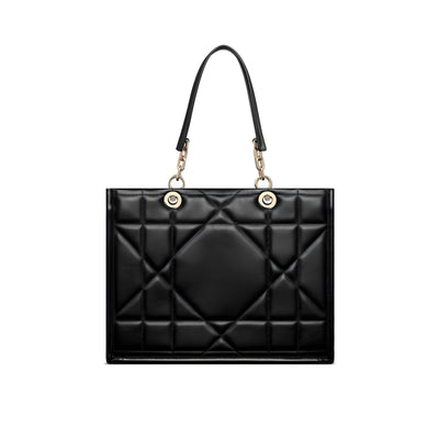 Dior Black Leather Tote Bag