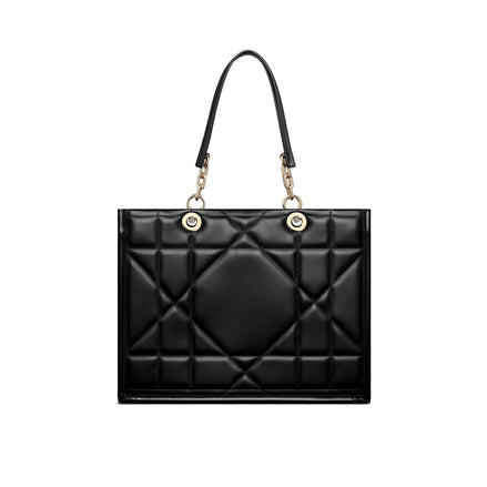 Dior Black Leather Tote Bag