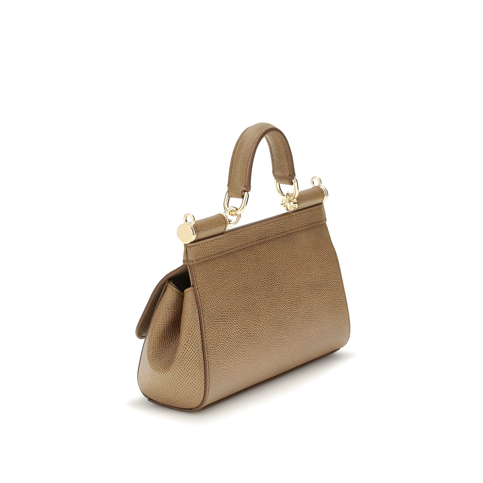 Dolce & Gabbana Beige Calf Leather Handbag