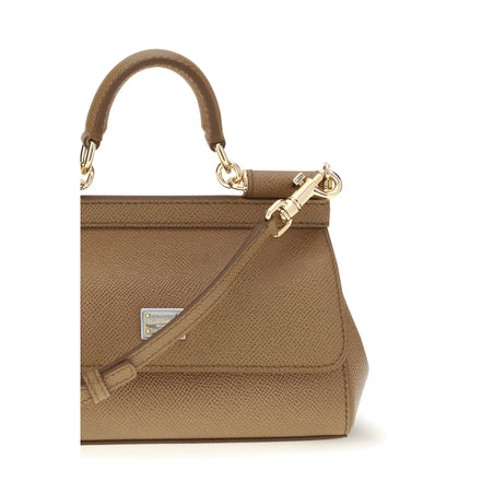 Dolce & Gabbana Beige Calf Leather Handbag