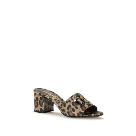 Mules Dolce & Gabbana bej din piele