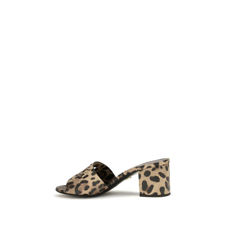 Mules Dolce & Gabbana bej din piele