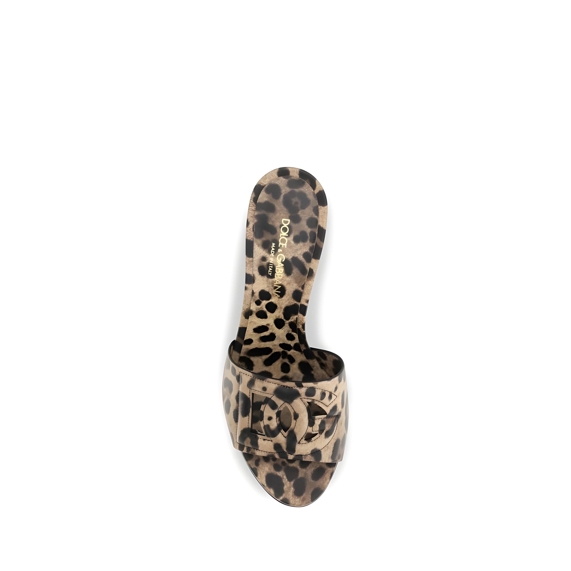 Mules Dolce & Gabbana bej din piele