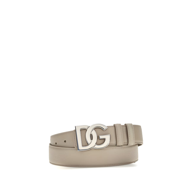 Curea Dolce & Gabbana bej din piele de vițel