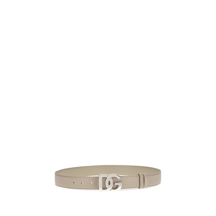 Dolce & Gabbana Beige Calf Leather Regular Belt