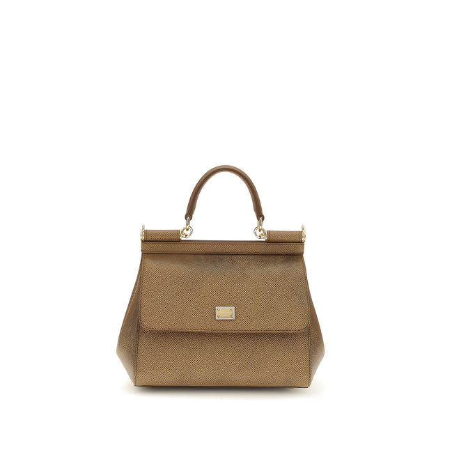 Dolce & Gabbana Beige Calf Leather Shoulder Bag