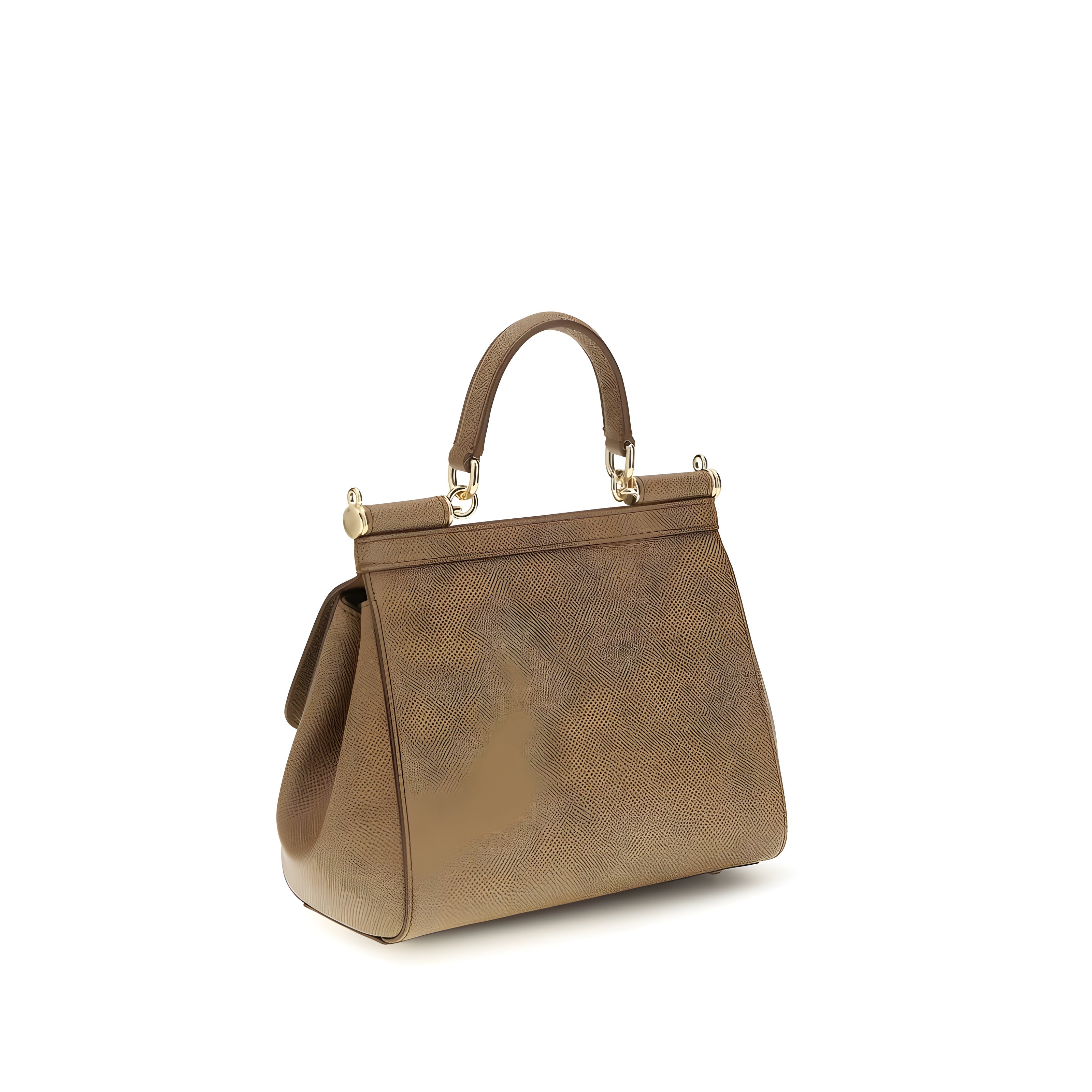 Dolce & Gabbana Beige Calf Leather Shoulder Bag
