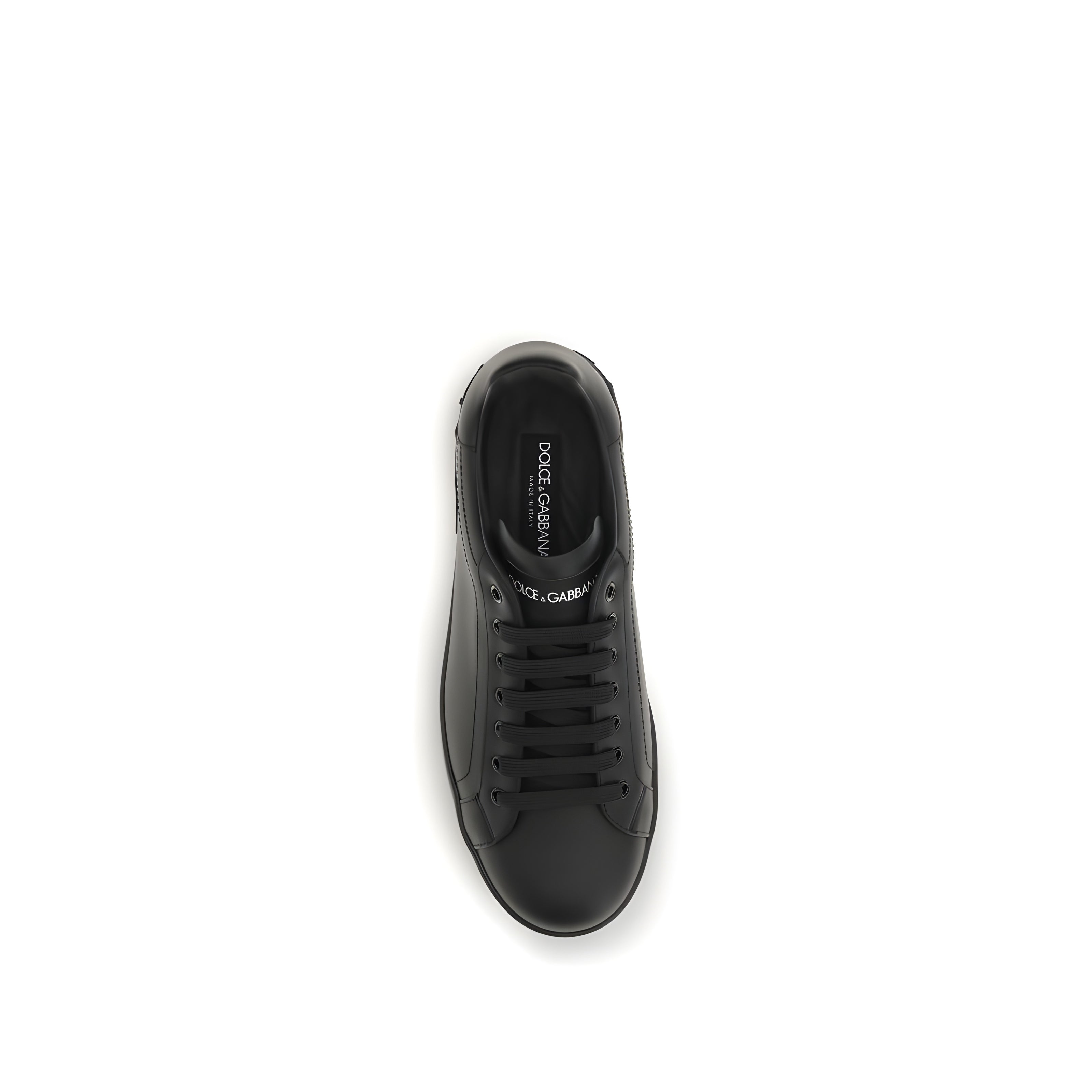 Adidași joși negri Dolce & Gabbana