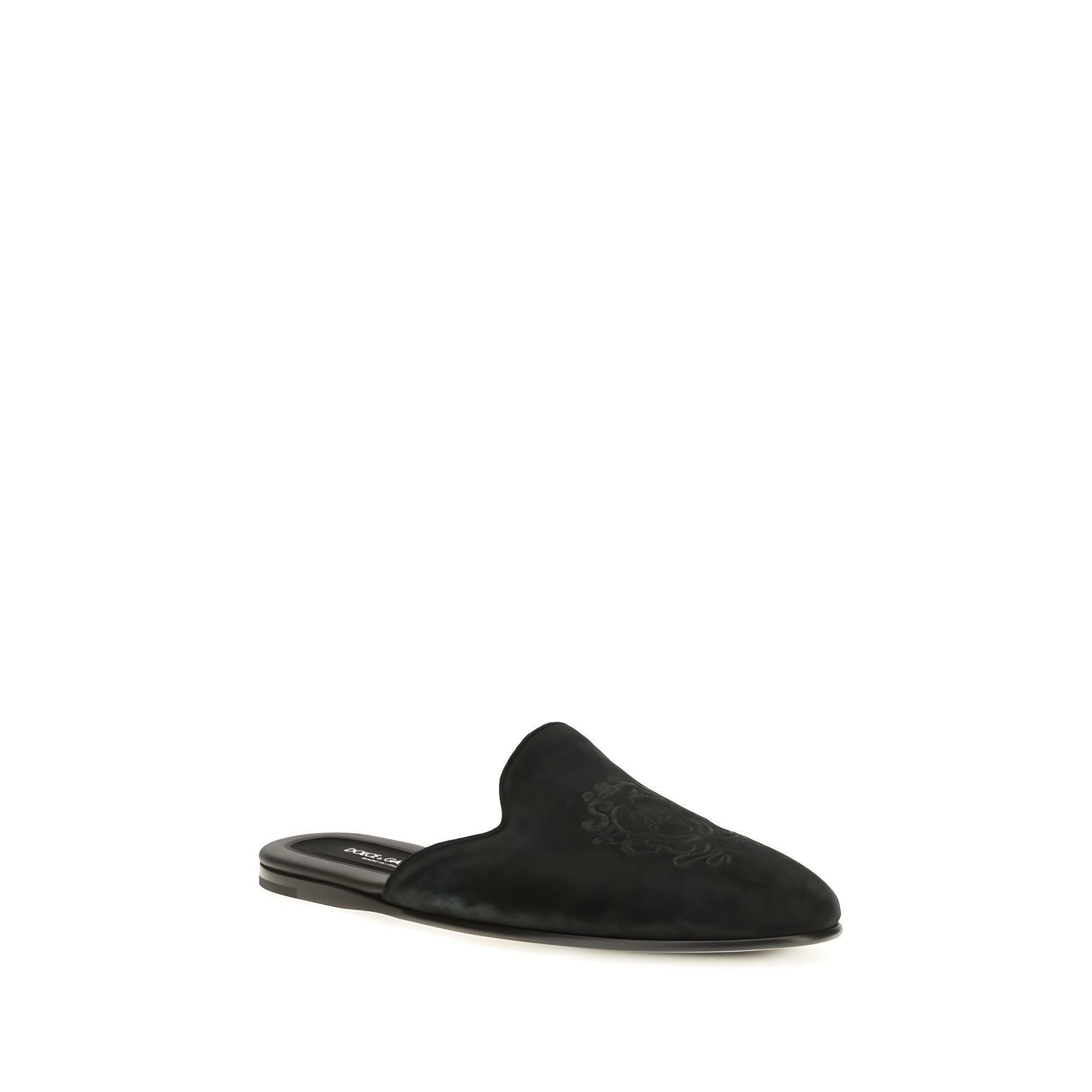 Dolce & Gabbana Papuci Mules Negri din Piele