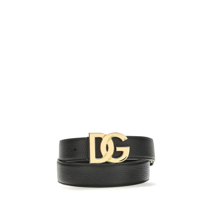 Curea Dolce & Gabbana neagră din piele