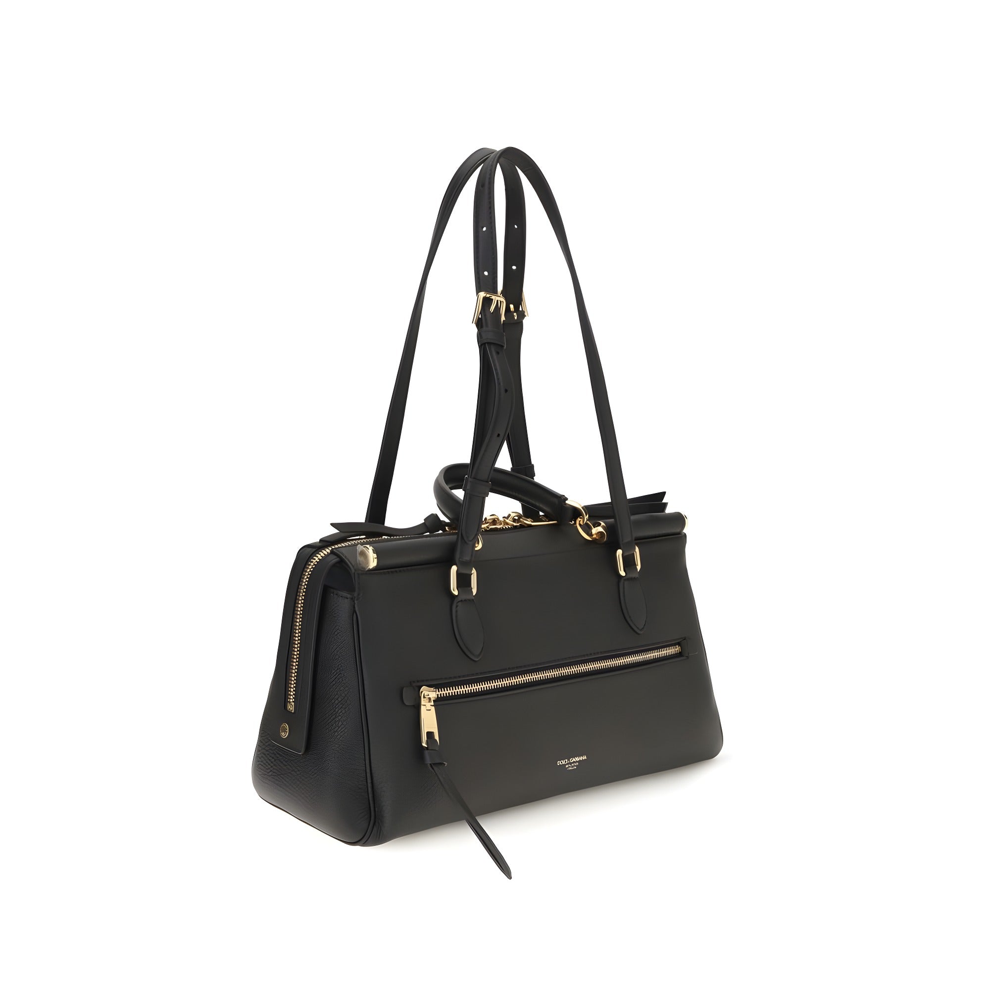 Dolce & Gabbana Black Leather Shoulder Bag