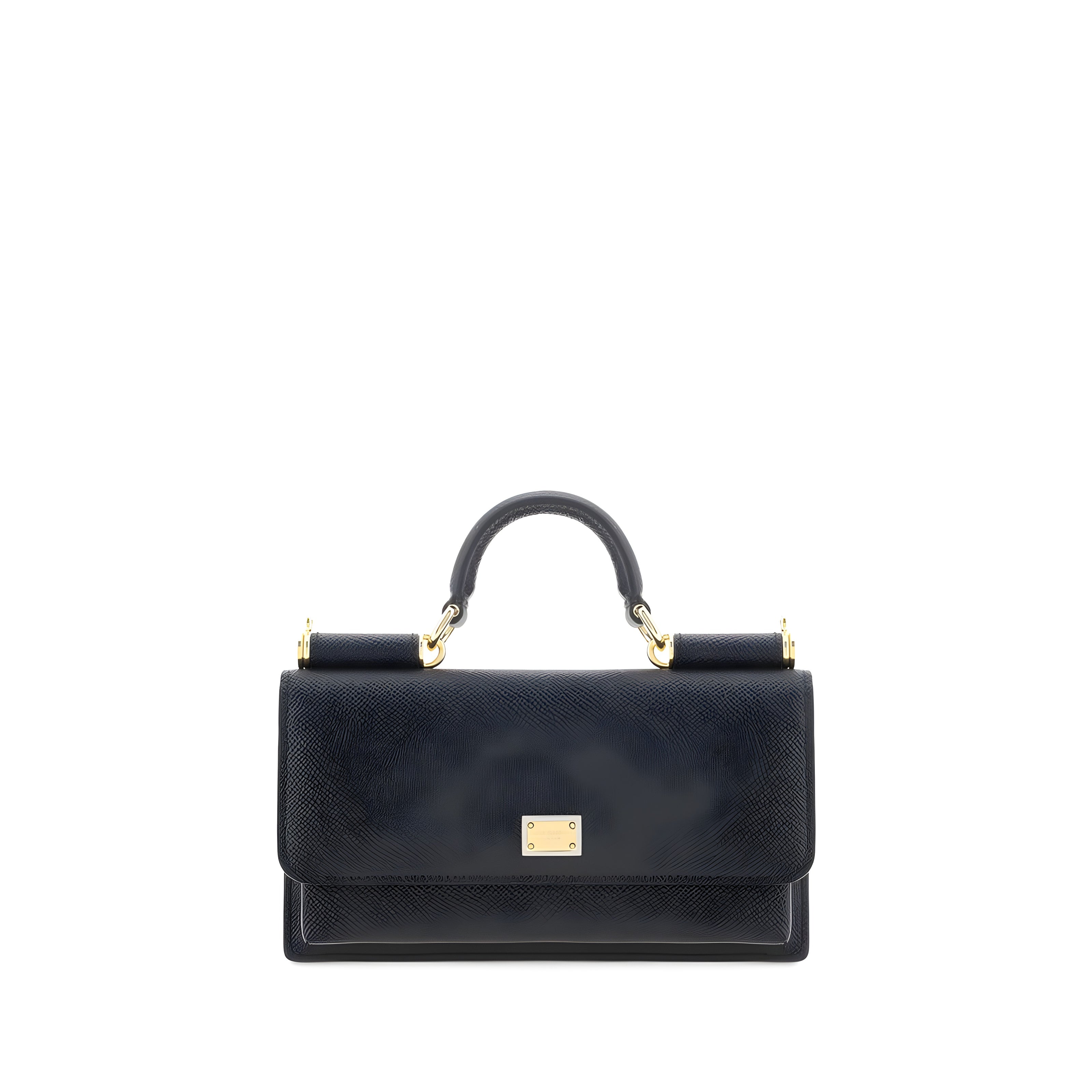 Dolce & Gabbana Black Micro Sicily Shoulder Bag