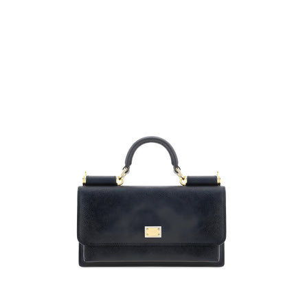 Dolce & Gabbana Black Micro Sicily Shoulder Bag