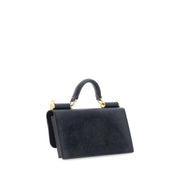 Dolce & Gabbana Black Micro Sicily Shoulder Bag