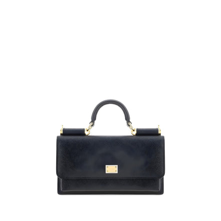 Dolce & Gabbana Black Micro Sicily Shoulder Bag