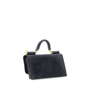 Dolce & Gabbana Black Micro Sicily Shoulder Bag