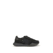 Dolce & Gabbana Black Calf Leather Chunky Sneakers