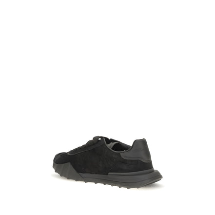 Dolce & Gabbana Black Calf Leather Chunky Sneakers