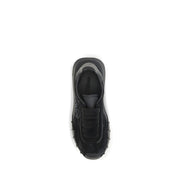 Dolce & Gabbana Black Calf Leather Chunky Sneakers