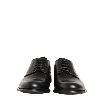 Pantofi Derby din piele neagră Dolce & Gabbana