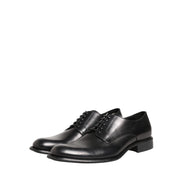 Pantofi Derby din piele neagră Dolce & Gabbana