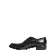 Pantofi Derby din piele neagră Dolce & Gabbana