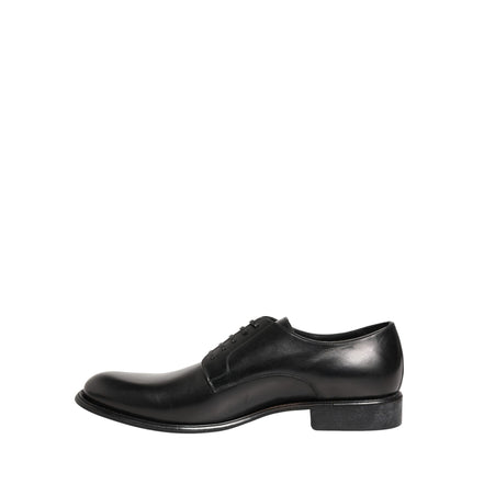Pantofi Derby din piele neagră Dolce & Gabbana