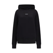Dolce & Gabbana Hanorac Negru cu Glugă din Bumbac