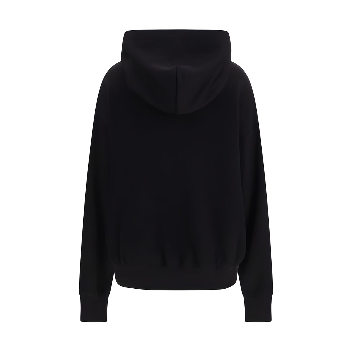 Dolce & Gabbana Hanorac Negru cu Glugă din Bumbac