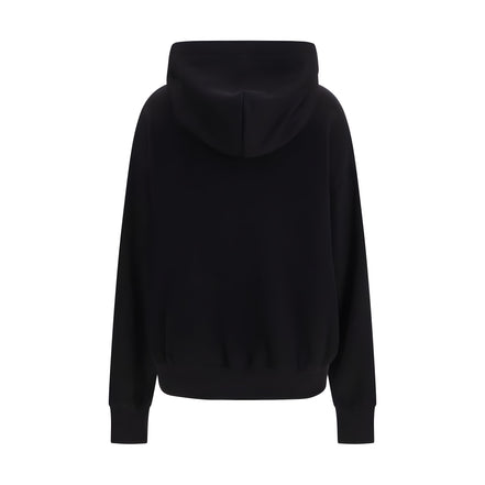 Dolce & Gabbana Hanorac Negru cu Glugă din Bumbac