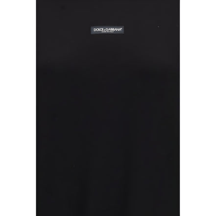 Dolce & Gabbana Hanorac Negru cu Glugă din Bumbac