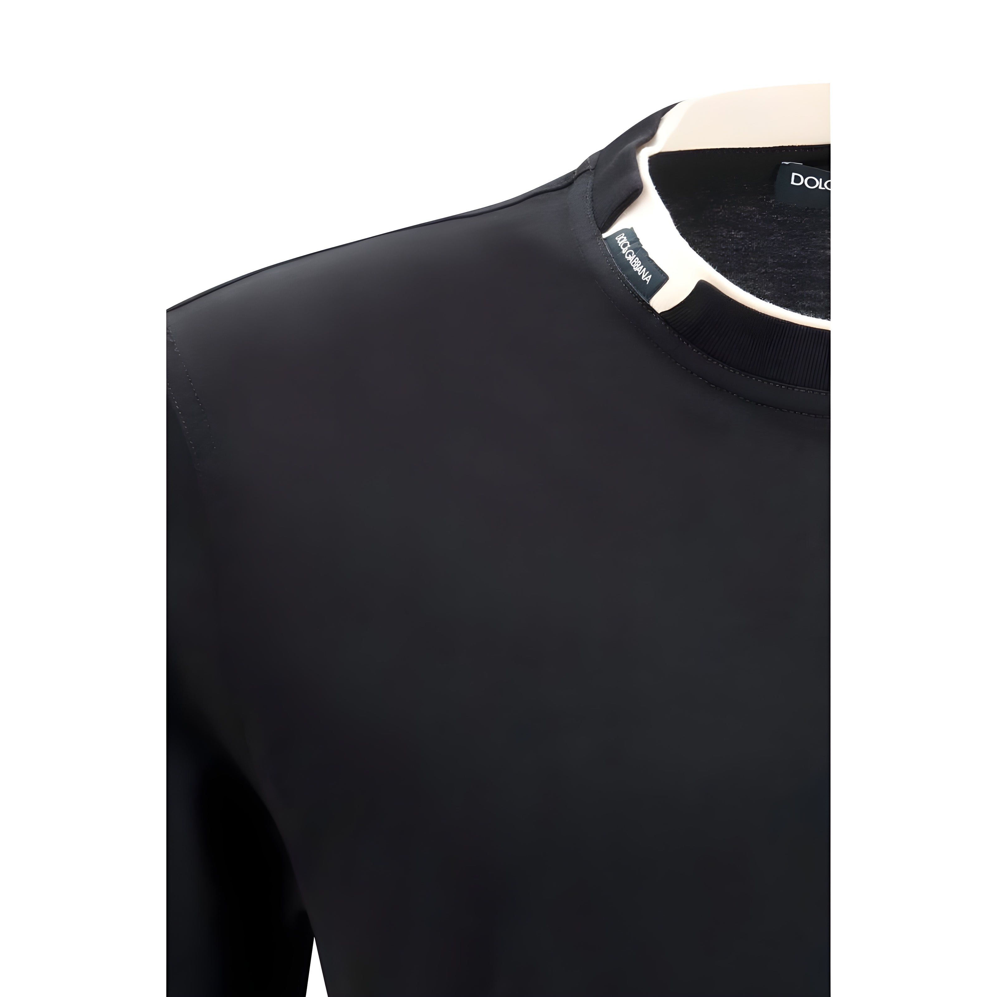 Dolce & Gabbana Black Cotton T-Shirt
