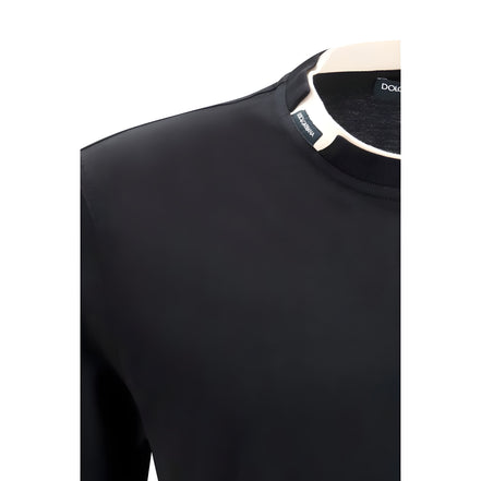 Dolce & Gabbana Black Cotton T-Shirt