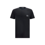 Dolce & Gabbana Black Cotton T-Shirt
