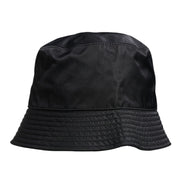 Dolce & Gabbana Black Cotton Wide Brim Bucket Hat