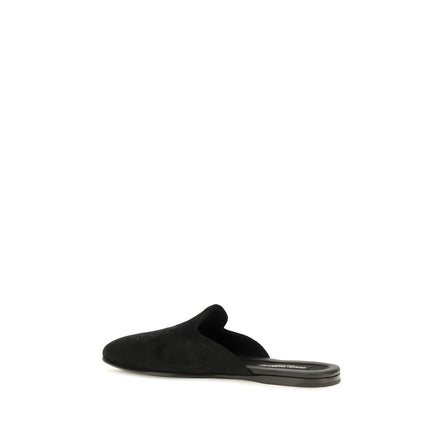 Dolce & Gabbana Papuci Mules Negri din Piele