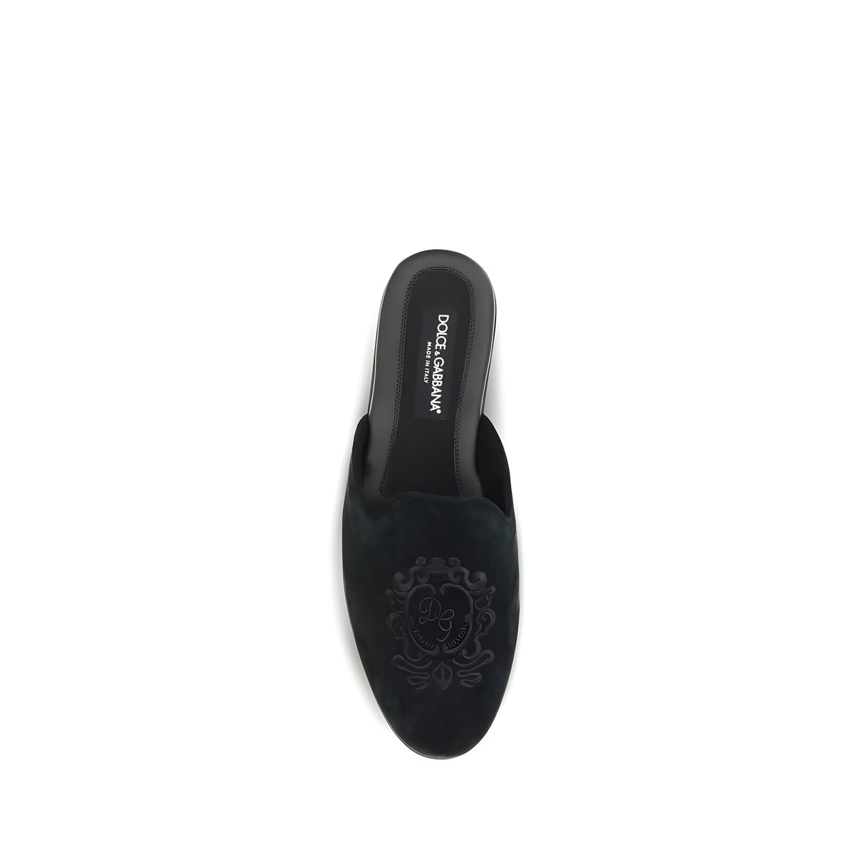 Dolce & Gabbana Papuci Mules Negri din Piele