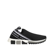 Dolce & Gabbana Black Slip On Sorrento Low Top Sneakers