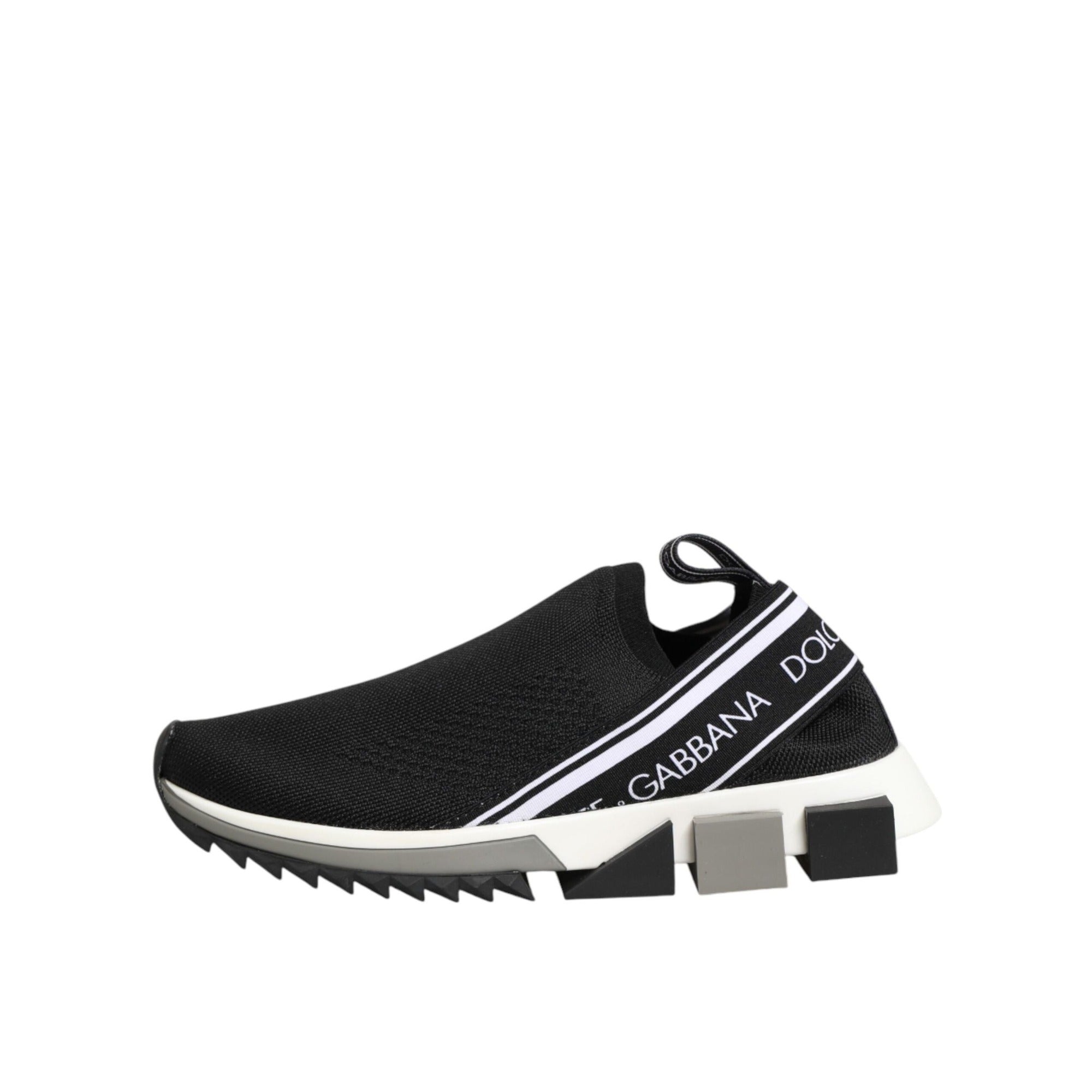 Dolce & Gabbana Black Slip On Sorrento Low Top Sneakers