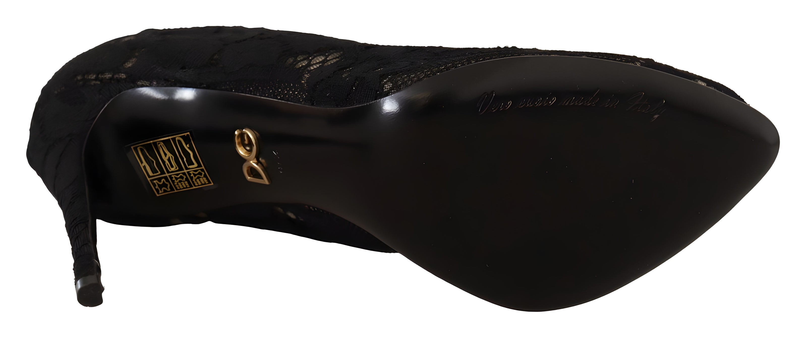 Cizme Dolce & Gabbana negre din tricot elastic Taormina