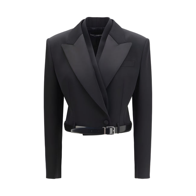Dolce & Gabbana Black Wool Jacket