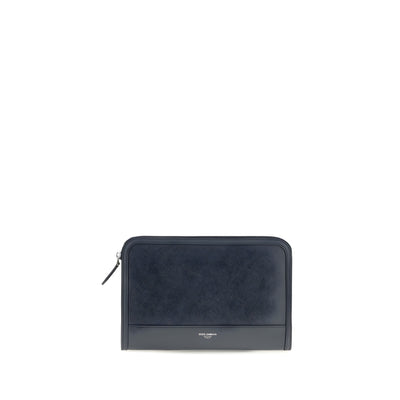 Portofel Dolce & Gabbana albastru din piele