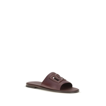 Sandale Dolce & Gabbana maro din piele