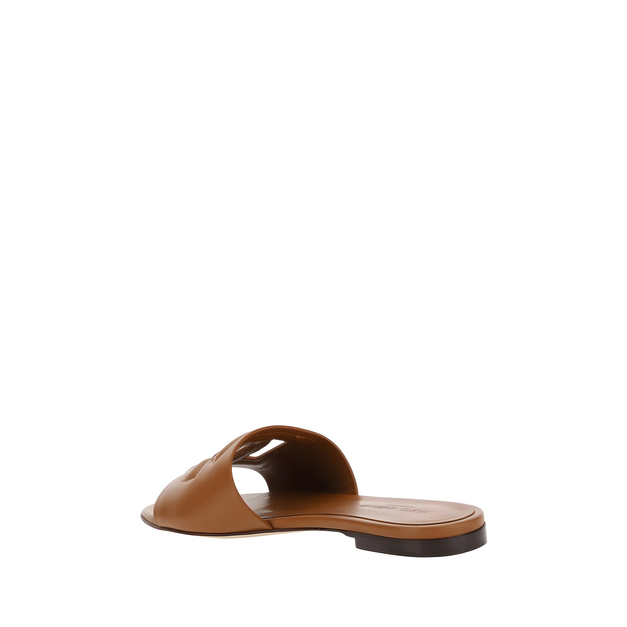 Dolce & Gabbana Brown Flat Sandals